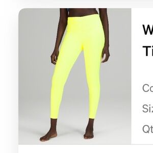 Neon lululemon leggings